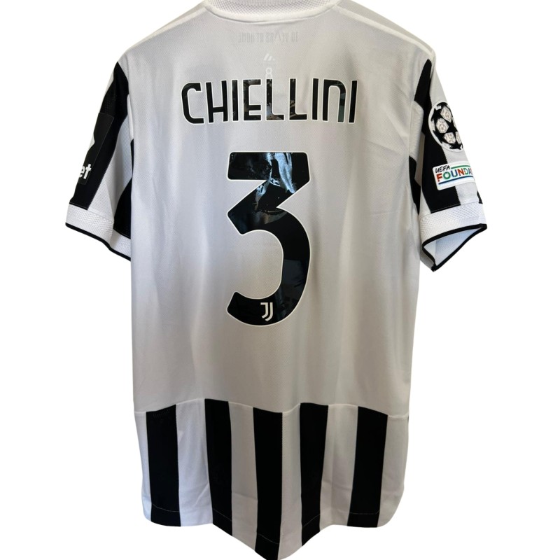 Chiellini's Juventus Match-Issued Shirt, UCL 2021/22