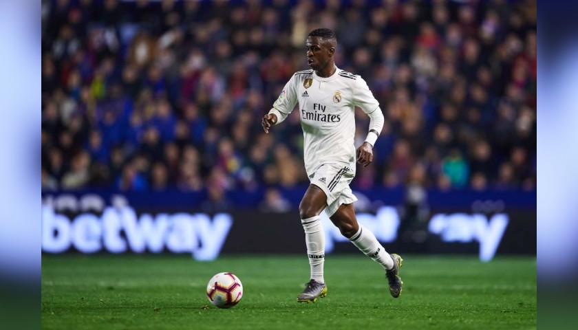 Maglia Ufficiale Vinicius Jr Real Madrid, 2018/19 - Autografata