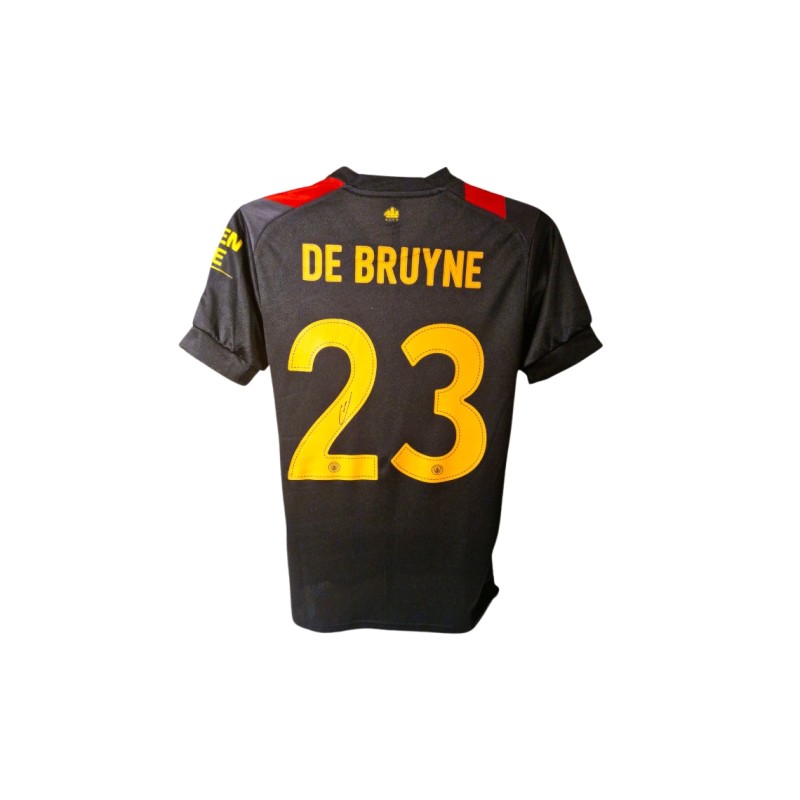 Kevin De Bruyne's Manchester City 2022/23 Signed Official Away Shirt