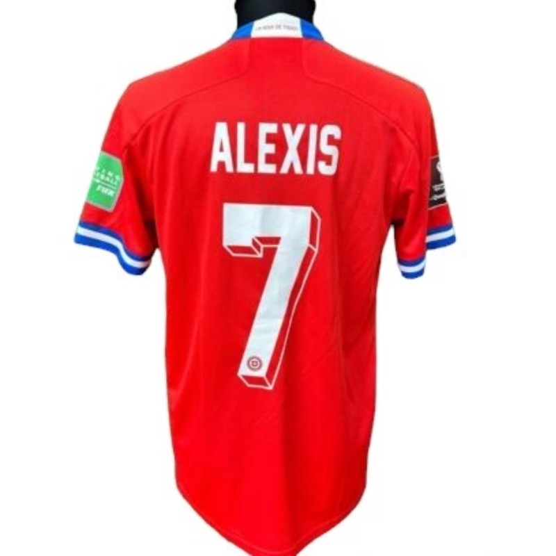 Alexis Sánchez's Chile Issued Shirt, 2021/22