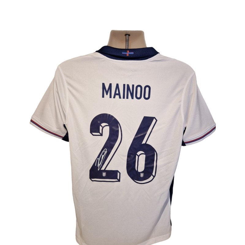 Kobbie Mainoo's England 2023/24 Signed Replica Shirt