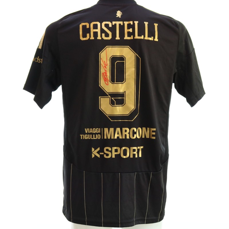 Maglia Castelli unwashed Rimini vs Virtus Entella 2024 - Autografata