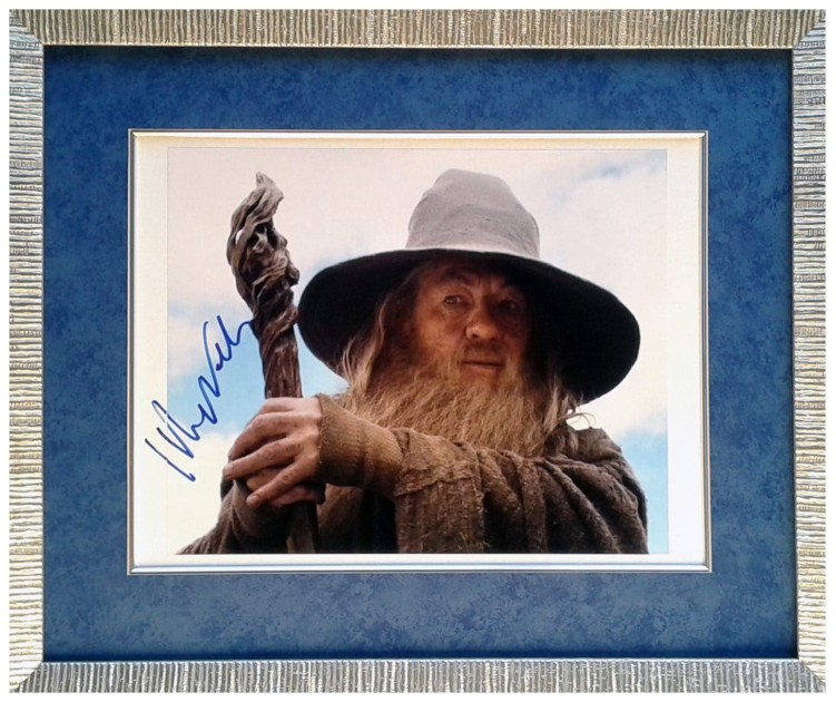 'Lord of the Rings' Photograph signed by Ian McKellen