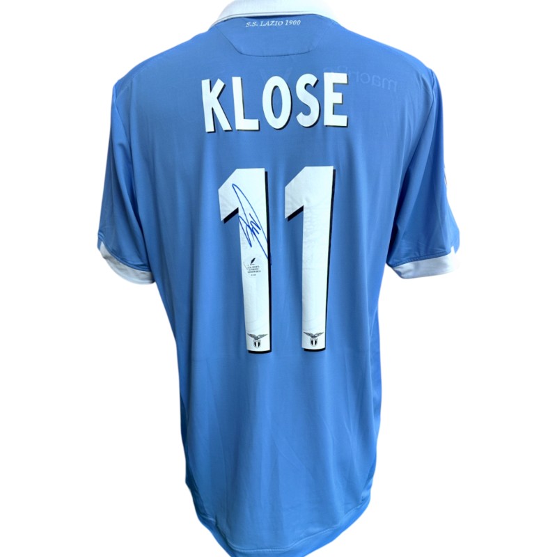 Klose's Lazio Signed Match-Issued Shirt, 2014/15