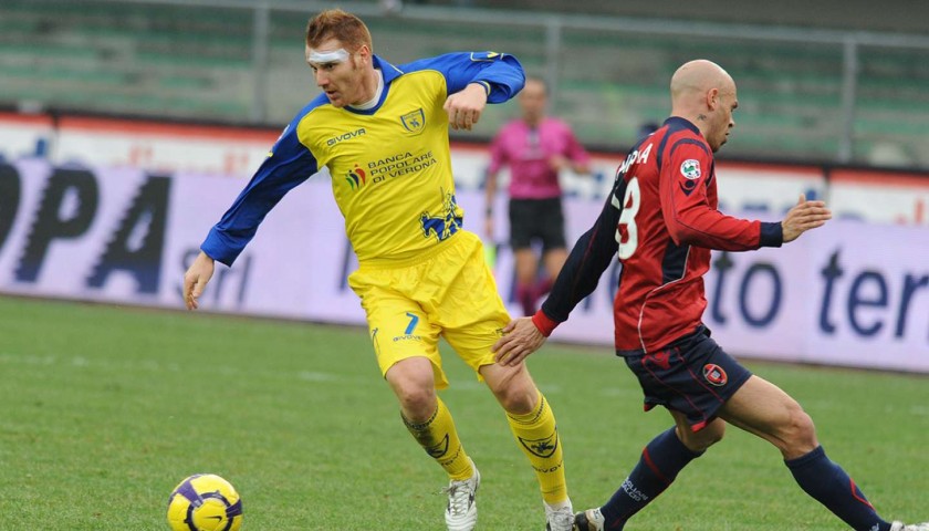 Marcolini's UNWASHED Match-Worn Chievo Shirt, Serie A 2009/10
