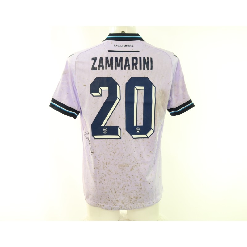 Maglia Zammarini Ascoli vs SPAL Unwashed, 2024 - Autografata