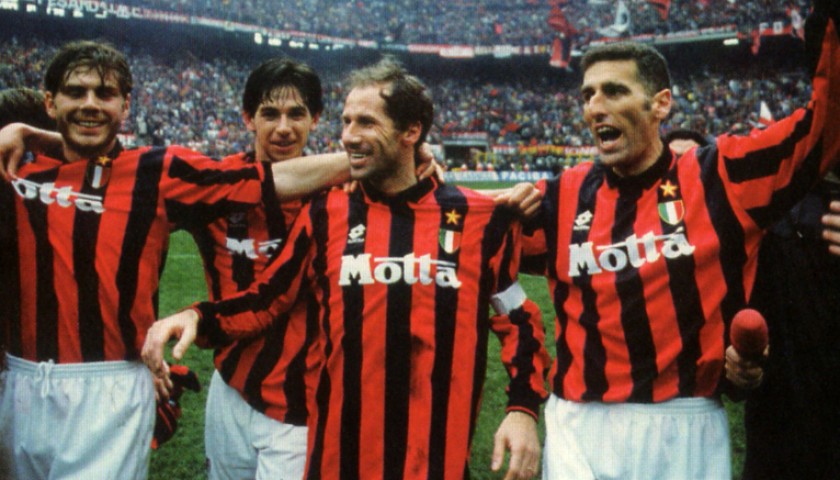 Milan's 13th Scudetto Shirt, Signed by Baresi and Maldini
