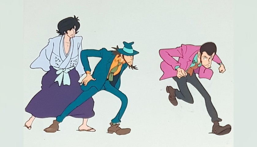 Lupin Original Animation Cels - Framed