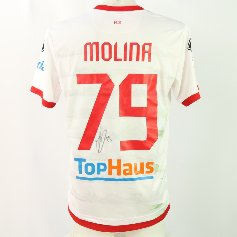 Molina's Signed Unwashed Shirt, Sudtirol vs Cremonese 2024