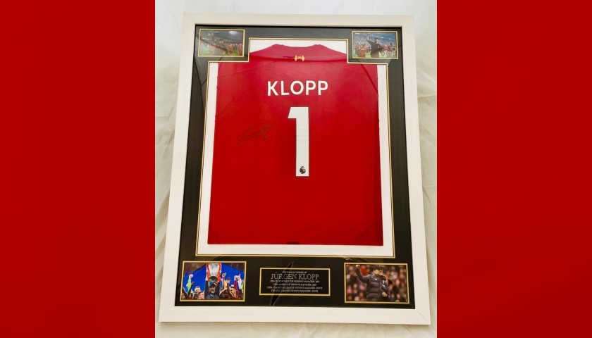 Maglia incorniciata e autografata da Jürgen Klopp