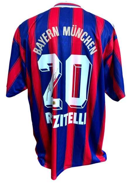 Rizzitelli's Bayern Monaco Signed Official Shirt, 1996/97