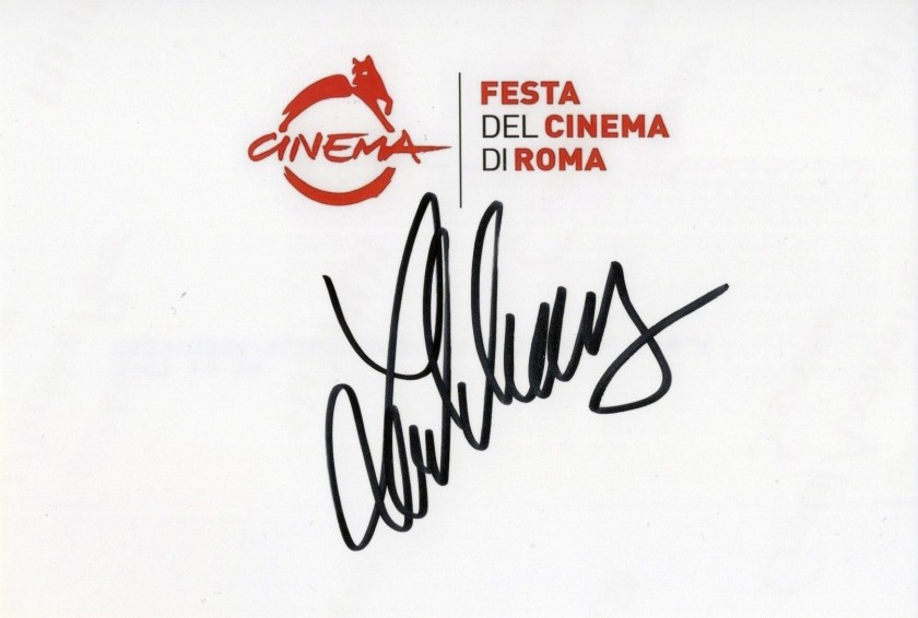 Card Signed by Laetitia Casta