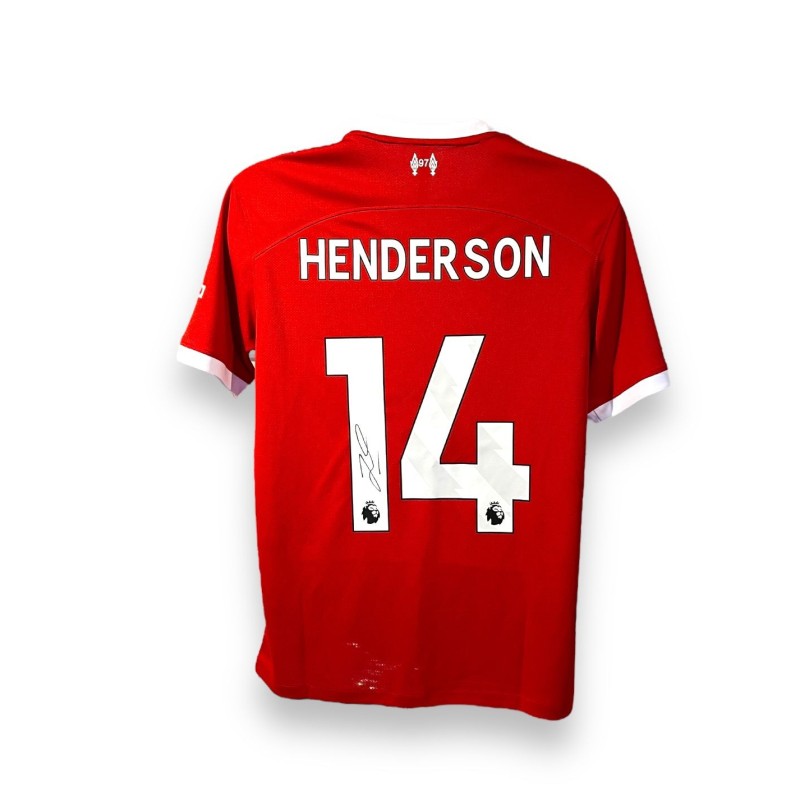 Maglia replica firmata di Jordan Henderson per il Liverpool 2023/24