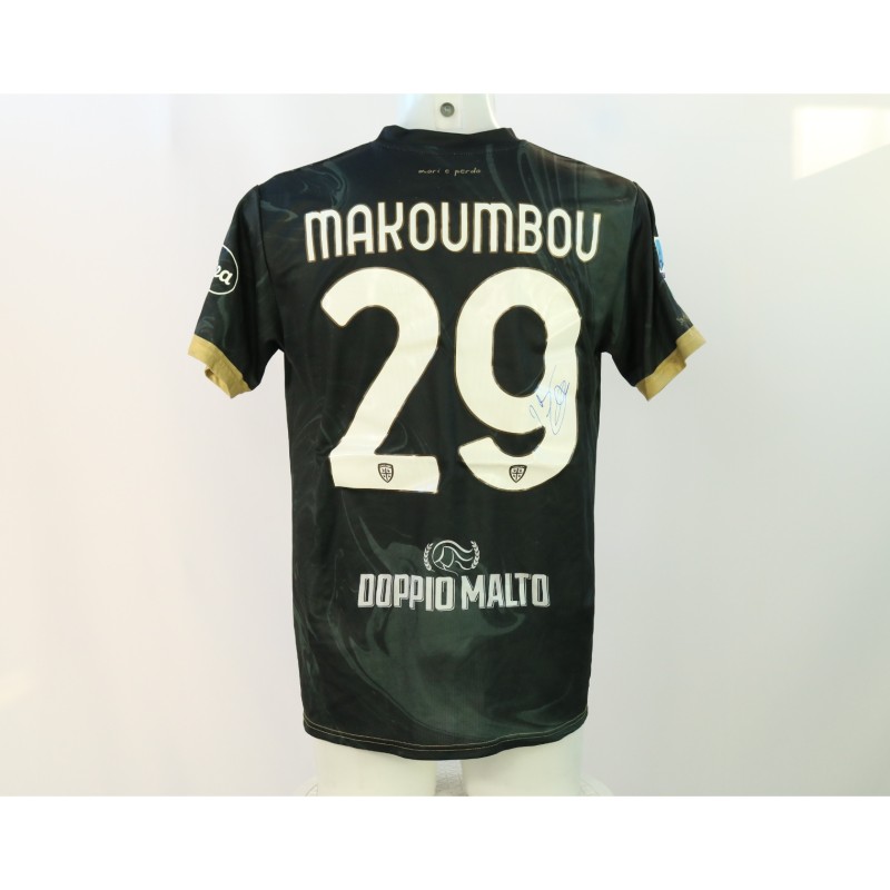 Makoumbou's Signed Unwashed Shirt, Lazio vs Cagliari 2024