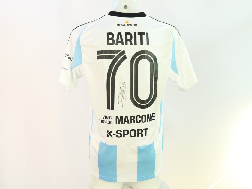 Bariti's Signed Unwashed Shirt, Virtus Entella vs Campobasso 2024