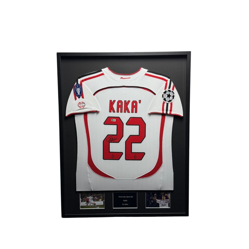 Kaka's AC Milan 2006/07 Signed And Framed Shirt