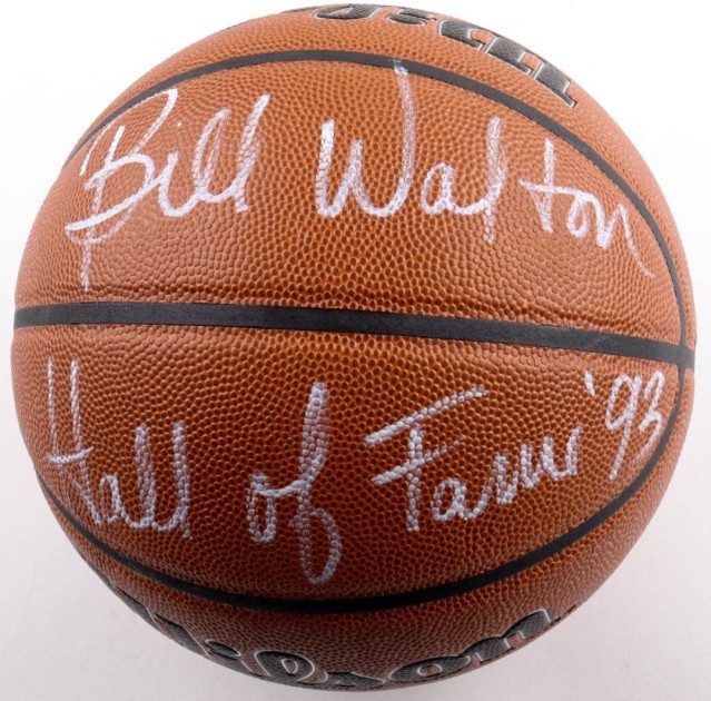 Pallone da basket firmato Bill Walton Hall Of Famer 93