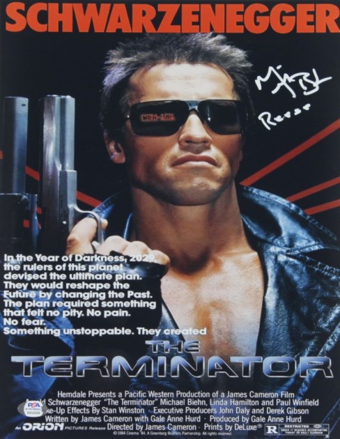 Michael Biehn Signed  The Terminator Photograph