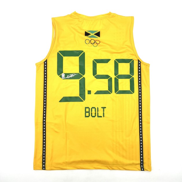 Usain Bolt Signed Jamaica Jersey