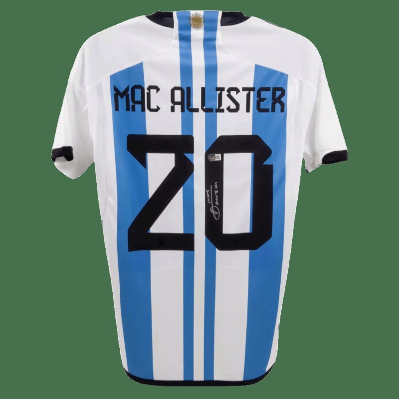 Alexis Mac Allister's Argentina Signed Replica Shirt