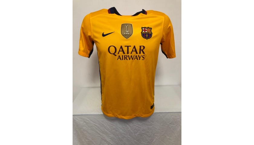 Lionel Messi FC Barcelona Signed Shirt from the historic 2014-2015 treble  season - CharityStars