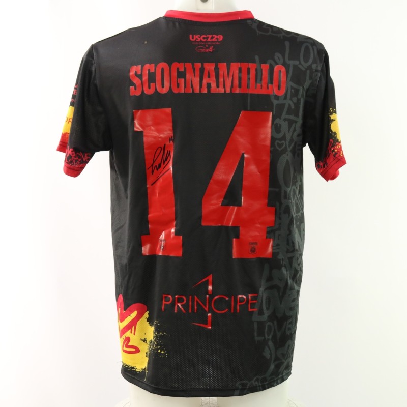 Maglia Scognamillo autografata Unwashed Catanzaro vs Brescia, 2024 - Limited Edition