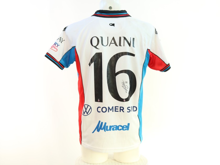 Quaini's Signed Unwashed Shirt, Benevento vs Catania 2025 