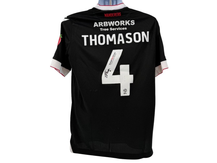 Maglia da partita firmata da George Thomason dei Bolton Wanderers