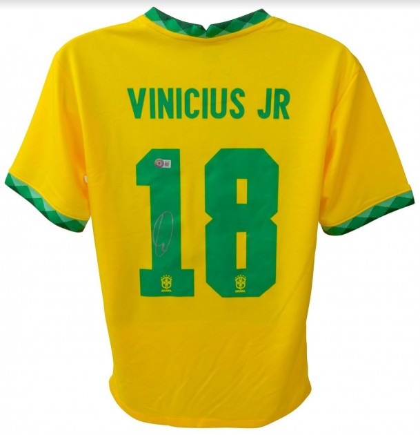 Vinicius Jr. Brazil Signed Shirt