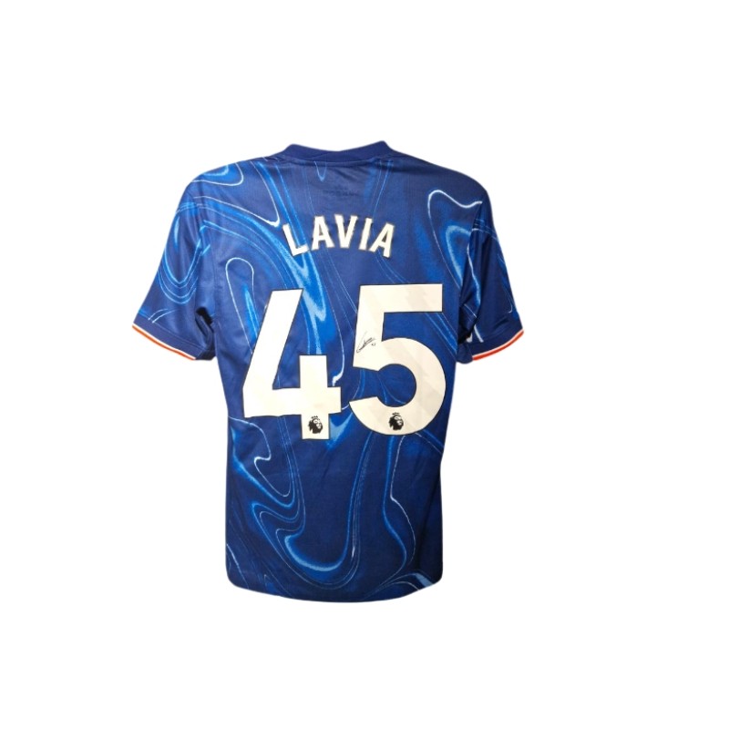 Romeo Lavia's Chelsea 2024/25 Signed Replica Shirt