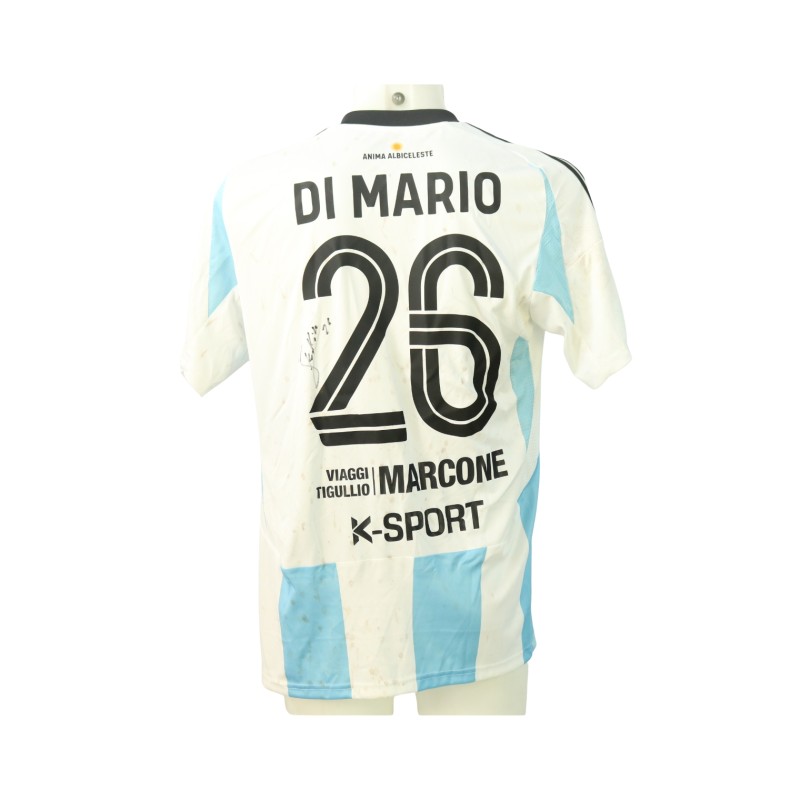 Di Mario's Unwashed Signed Shirt, Pianese vs Virtus Entella 2024