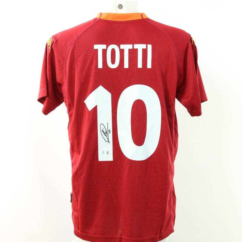 Replica della maglia dell'AS Roma firmata da Francesco Totti