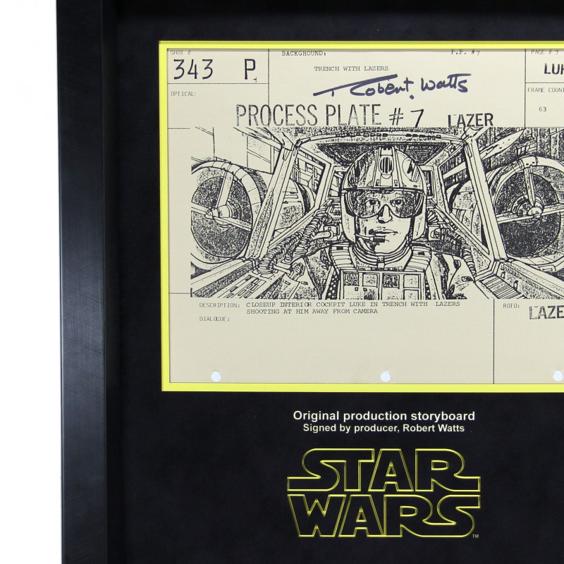 Star Wars Ep IV A New Hope Storyboard - signed by Robert Watts