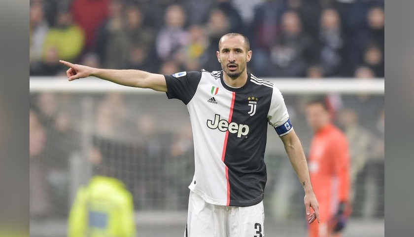 Chiellini's Authentic Juventus Signed Shirt, 2019/20 