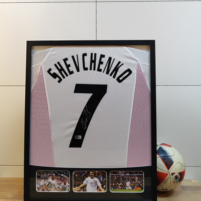 Shevchenko's AC Milan 2006/07 Signed and Framed Shirt