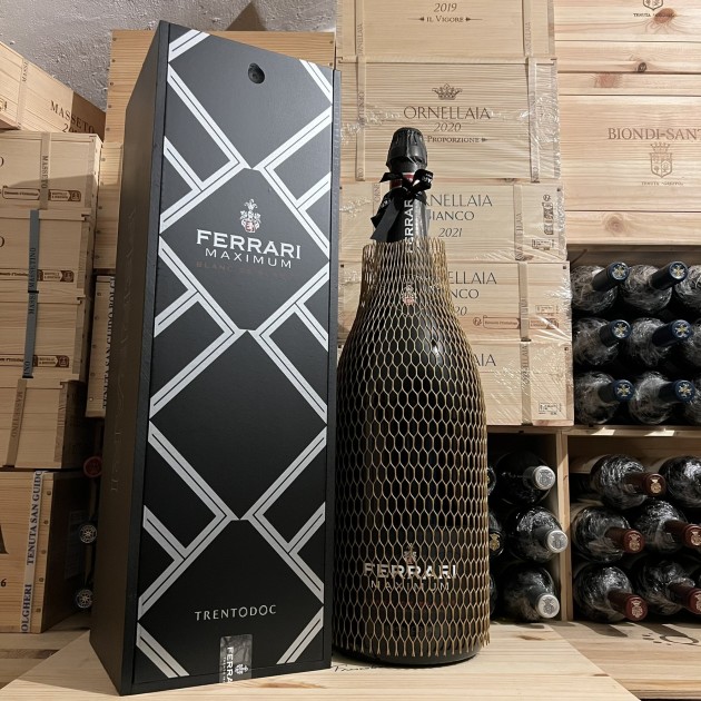 Ferrari Maximum Blanc de Blancs Mathusalem in a Wooden Case - 6 Litres