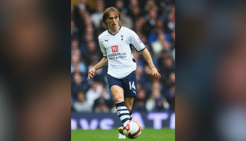 Modric's Official Tottenham Signed Shirt, 2008/09