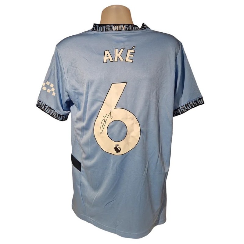 Nathan Ake's Manchester City 2024/25 Signed Replica Football Shirt