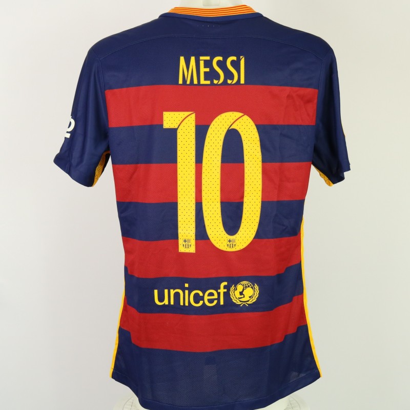 Messi's Barcelona Match Shirt, Copa del Rey 2016 Final