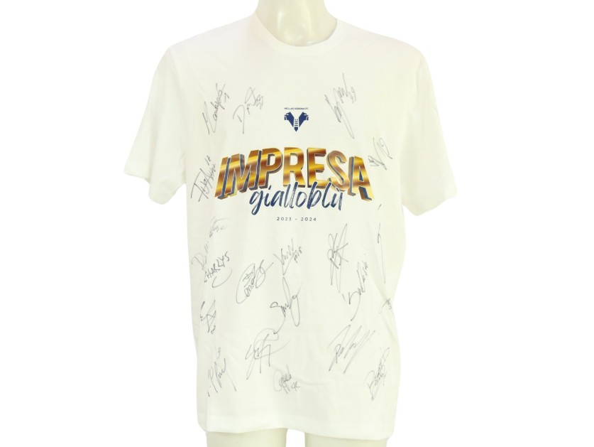 Maglia celebrativa Salvezza Hellas Verona, 2023/24 - Autografata dalla rosa