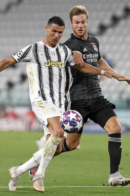 Ronaldo's Signed Match Issued Shirt, Juventus-Lyon 2020 - CharityStars