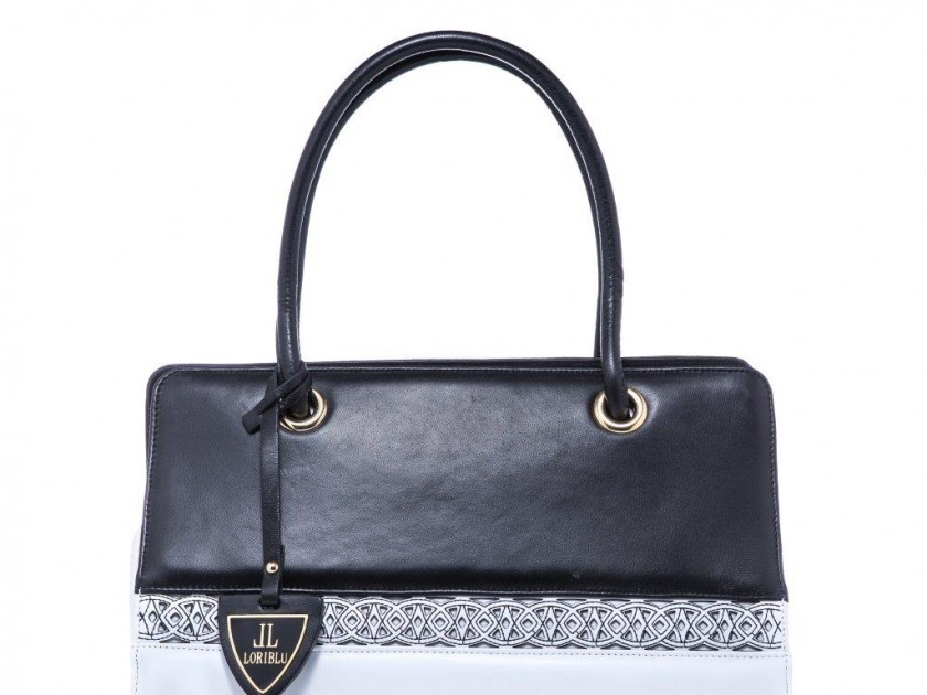 Leather handbag LORIBLU Beige in Leather - 34759001