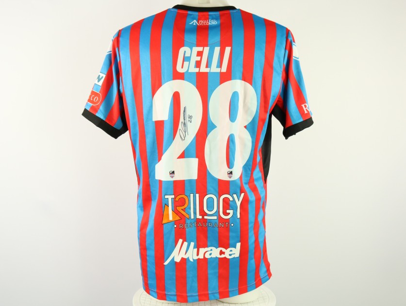 Celli's unwashed Signed Shirt, Virtus Francavilla vs Catania 2024 