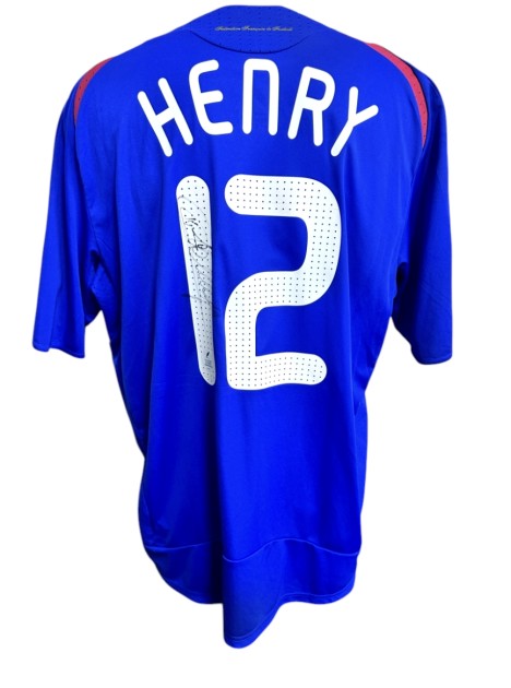 Henry's France Signed Official Shirt, EURO 2008