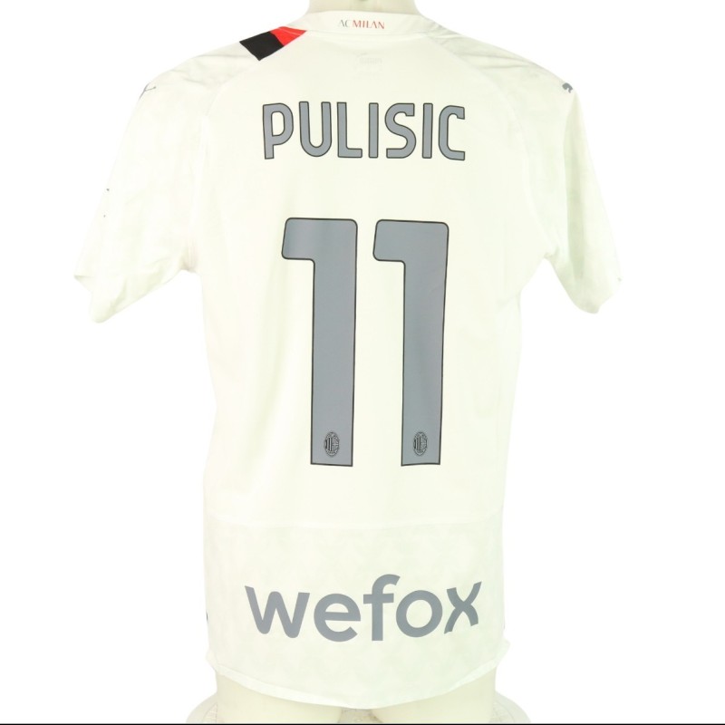 Pulisic's Match-Issued Shirt, Milan vs Monza 2023 - First Berlusconi Trophy