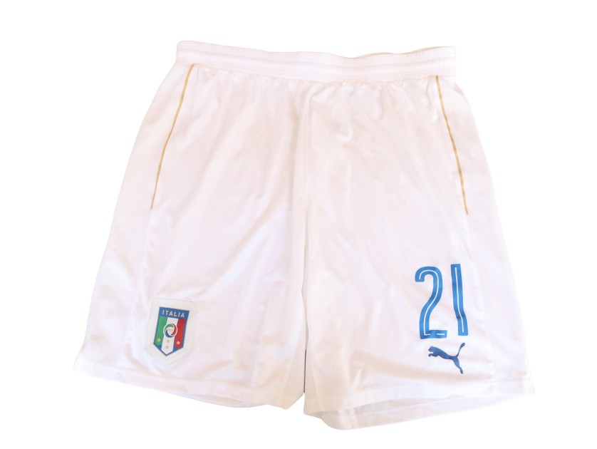 Bernardeschi's Italy Match Shorts, Euro 2016