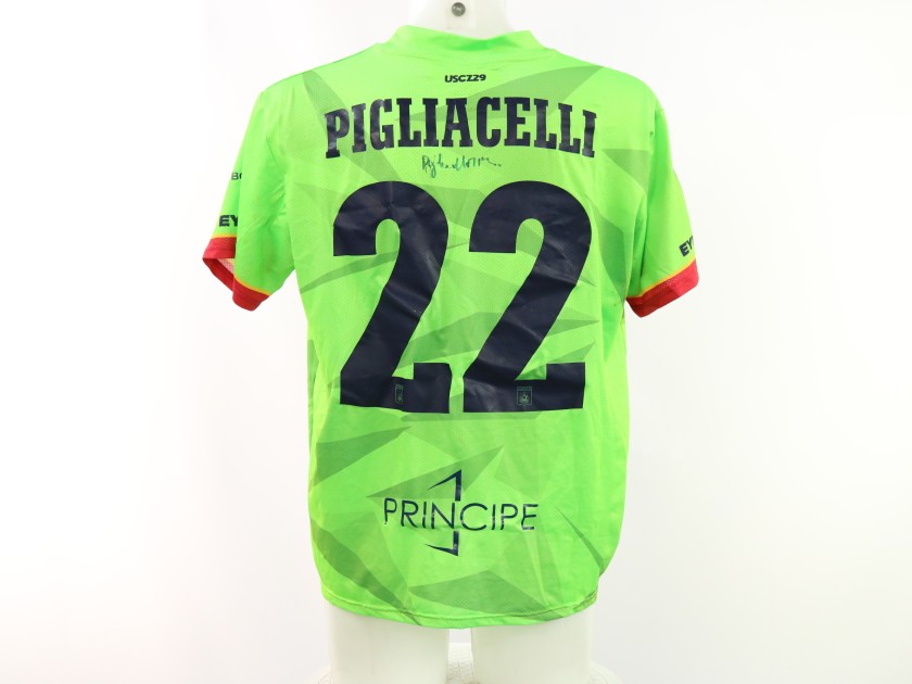 Maglia Pigliacelli Unwashed Catanzaro vs Mantova, 2024 - Autografata