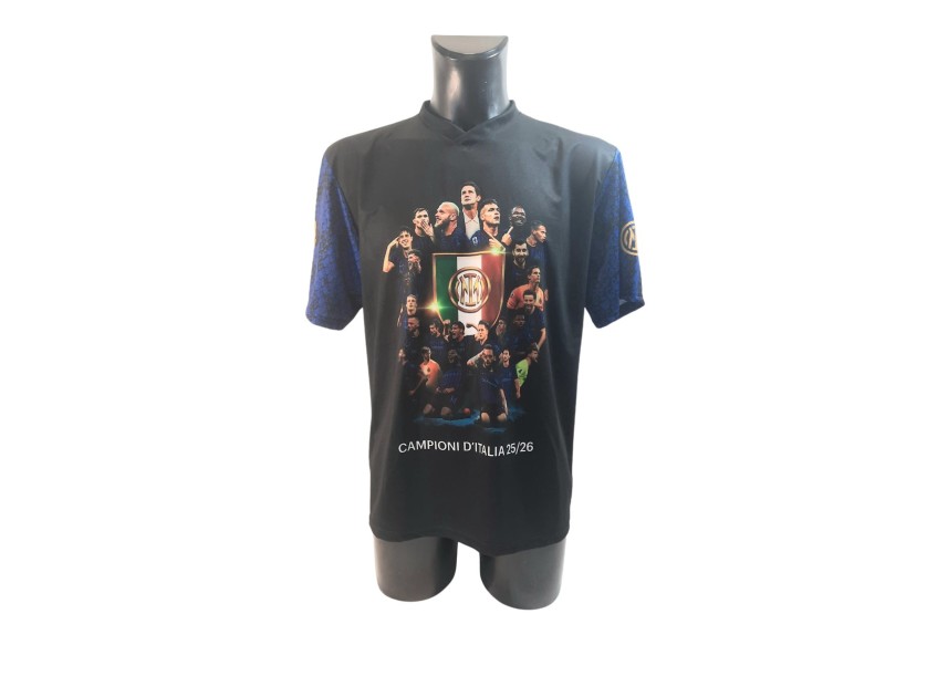 Inter 21th Scudetto Official Commemorative Shirt Box Set, 2025/26 - Signed by Lautaro Martinez
