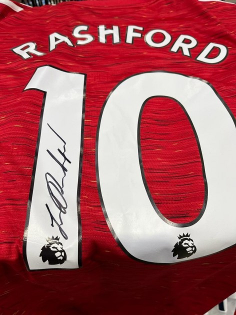 rashford signed shirt