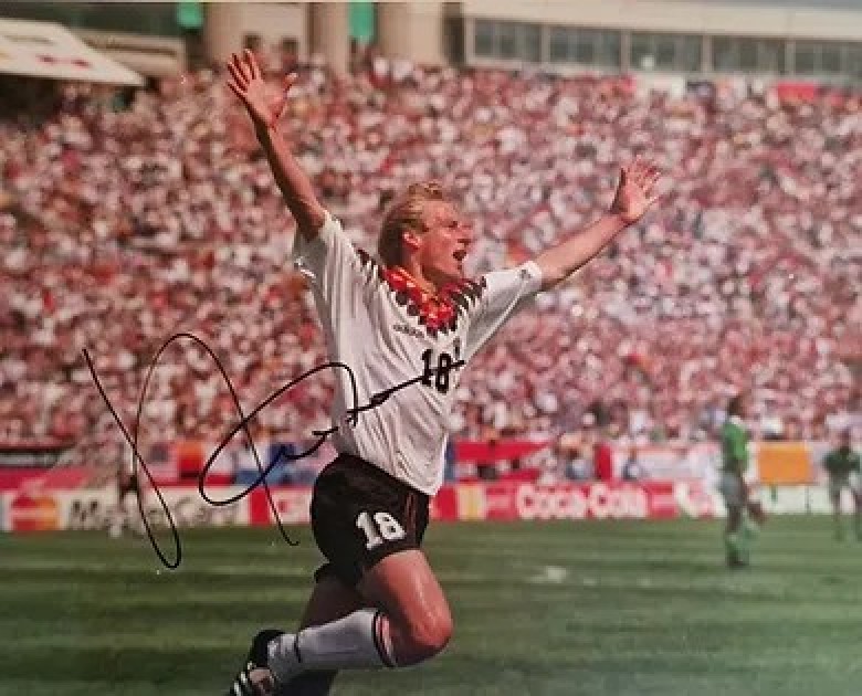 Immagine autografata della Germania di Jürgen Klinsmann